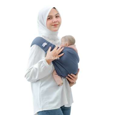 Malilkids Gendongan Bayi Geos Sling Pouch Waffle Knit Double Layer (Dengan Busa di Pundak) Size M De