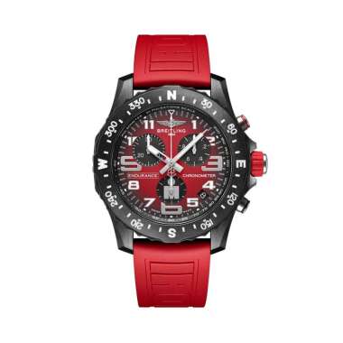 Breitling Endurance Pro Ironman 44 - X823109A1K1S1 Red Chronograph Rubber Strap Metallics,Red
