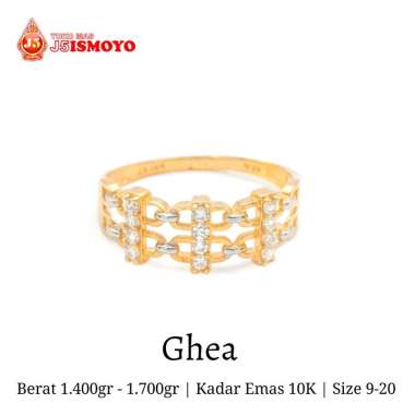 Cincin Emas Asli 10 Karat Ghea J5 Ismoyo 1.700 GR 19-20