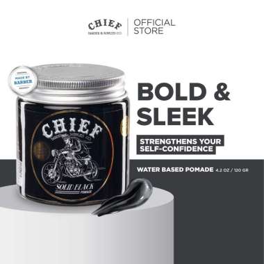 CHIEF SOLID BLACK - Pomade Water Based 4,2oz