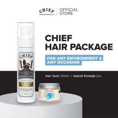 CHIEF HAIR PACKAGE (Pomade Hybrid 2oz & Hairtonic 100ml)