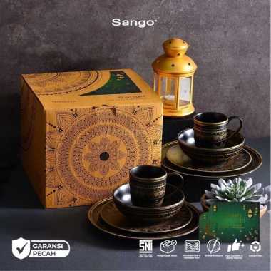 SANGO Set Peralatan Makan Mandala Black (Isi 8)
