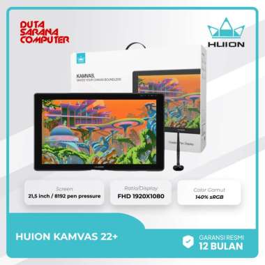 Huion Kamvas 22 Plus GS2202 - Garansi Resmi 1 Tahun