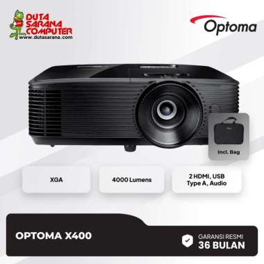 Projector Optoma X400LVe DLP XGA True 4000 Ansi Lumens pengganti XA520