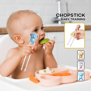 OEM ONE-C987 Chopstick Sumpit Anak Karakter Animal Alat Makan Anak Bayi / Sumpit Latihan Anak Chopst