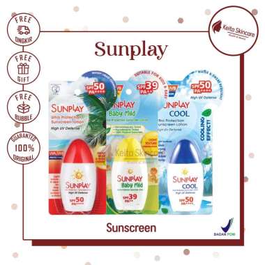 SUNPLAY Ultra Protection Sunscreen Lotion 30g - Ultra | Cool | Baby Mild BIRU Cool