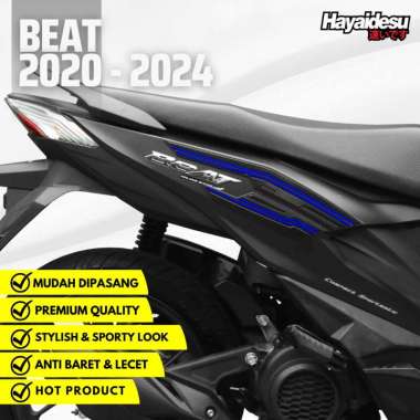 Hayaidesu BEAT 2020 Body Protector Rear Side Cover BIRU