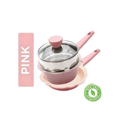 Goto Mavy Panci Set Mpasi Pan Bayi Peralatan Cookware Wajan Baby PINK
