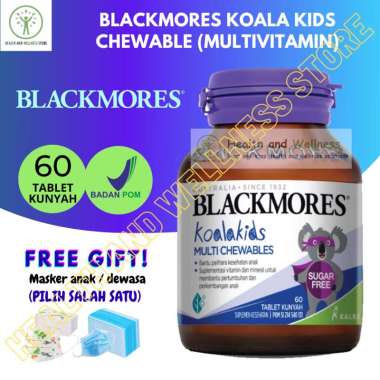 BLACKMORES KOALA KIDS CHEWABLE 60 TABLET KUNYAH MULTIVITAMIN ANAK