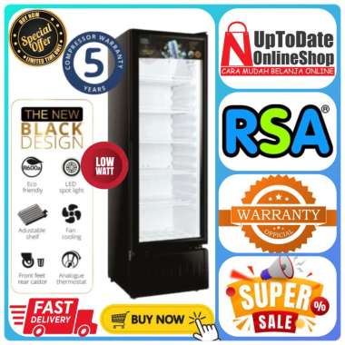 SHOWCASE / LEMARI PENDINGIN RSA AGATE300 AGATE 300 AGATE-300 SUPER COOLING SUPER LOW WATT CHILLER RS