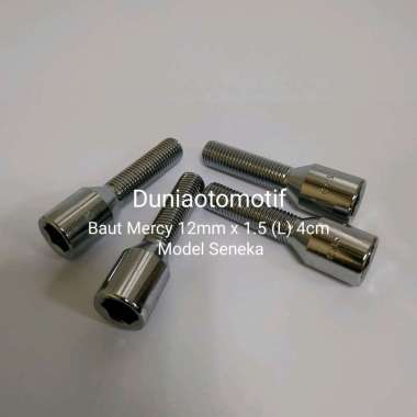 Baut Roda Mercy Kepala Seneka 12MM x 1.5 Panjang