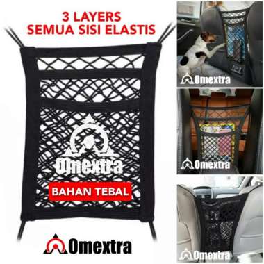 Karet Jaring Kantong Jok Mobil MultifungsiKaret Jaring Kantong Jok Mobil 3Layer 6elastis