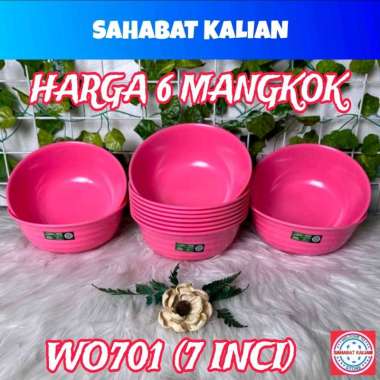 (Isi 6 Pcs) Mangkok Melamin Golden Flying Fish W0701 7 Inchi Hitam