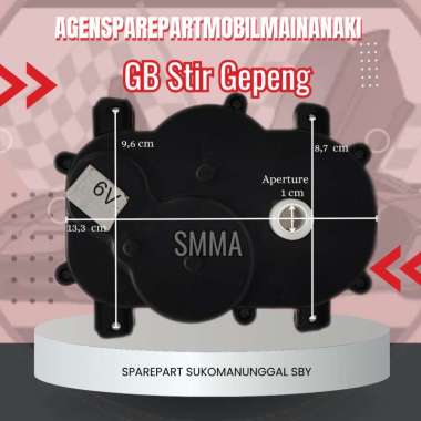 ⚡Ready⚡Gearbok Gearbox Stir Gepeng Mobil Mainan Aki 12Volt