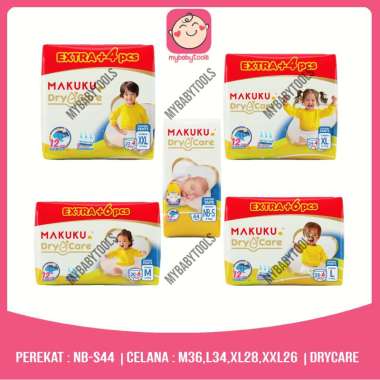 MAKUKU DRY CARE TAPE NB-S44 PANTS S38 M30+6 L28+6 XL 24+4 XXL22+4  POPOK DIAPERS =XL24+4