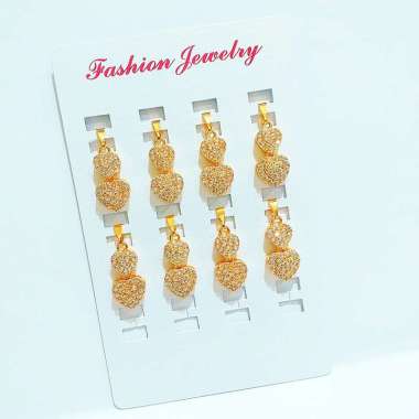 LID38 Grosir Liontin Love Permata Liontin Dewasa Lapis Emas