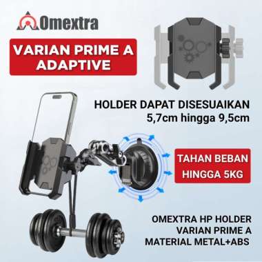 Prime Phone Holder Omextra Tempat Hp Mobil Vlog Shooting Metal Rotate PRIME ADAPTIVE