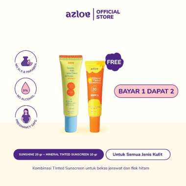 TINTED SUNSCREEN SPECIAL BUNDLING AZLOE 10 GR