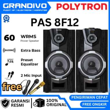Speaker Aktif Polytron PAS 8F12 Garansi Resmi - Grandivo Bonus Microphone