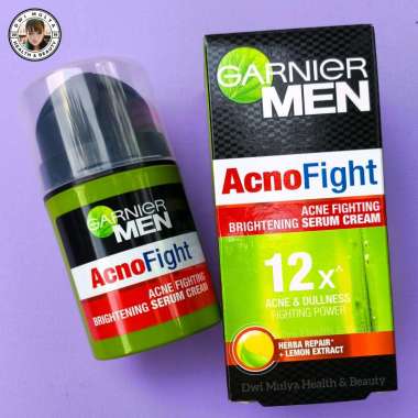 Garnier Men Acno Fight Acne Fighting Whitening Serum Cream Skin Care - 40ml