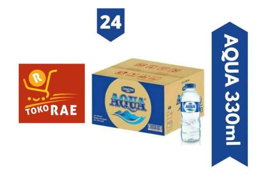 AQUA air mineral botol mini 330ML, 1 Dus isi 24 botol