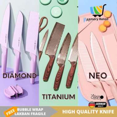 Stein Knife Set Neo Blade Diamond Titanium Knife