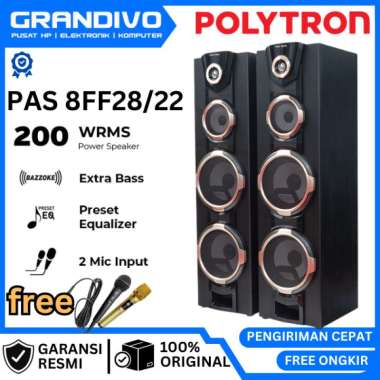 Speaker Aktif Polytron PAS 8FF28 PAS 8FF22 Garansi Resmi Polytron - GRANDIVO WARU 8FF28