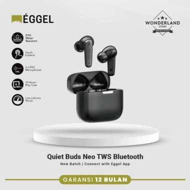 Eggel QuietBuds Neo Hybrid ANC ENC TWS Bluetooth Connect with Eggel App