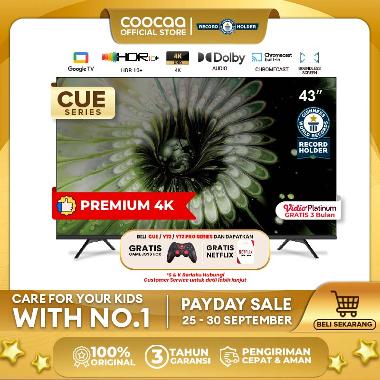 [NEW] [Google TV] COOCAA TV 43 inch - Smart TV - Digital TV - Netflix & Youtube - Google Assistant -