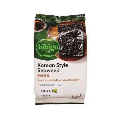 Bibigo - Seasoned Seaweed Laver - 1 bks NORI RUMPUT LAUT ORIGINAL