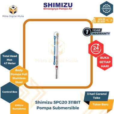 Shimizu Submersible Deep Well Pump SPG20-311BIT