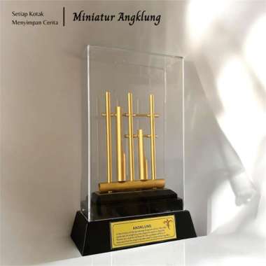 Souvenir angklung akrilik miniatur kotakhias