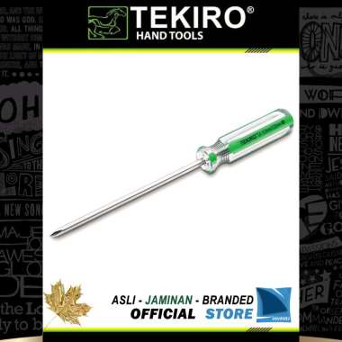 Obeng Gagang Kristal (+) Plus 5 mm x 200 mm PH1 - In Line Screwdriver TEKIRO