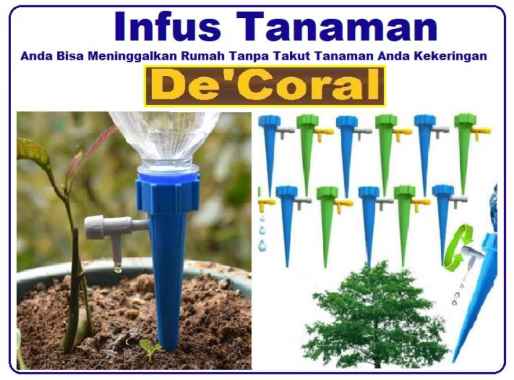 Infus Tanaman|Corong Tutup Botol Irigasi|Drip Tetes|Irigasi Tetes