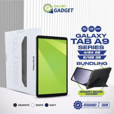 Samsung Galaxy Tab A9 A9+ Wifi 4G 5G 4/64 8/128 GB RAM 4GB 64GB 128GB Tablet Android A9 Wifi 4/64 Gray+SmartBookCover