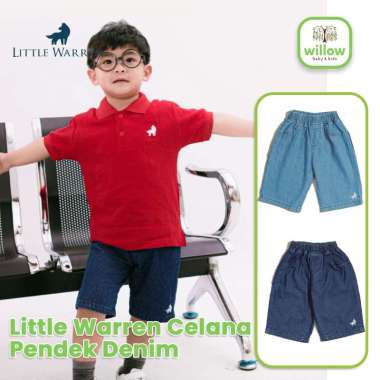Celana Pendek Anak Laki-Laki - Little Warren Celana Pendek Denim uk. M Light Blue