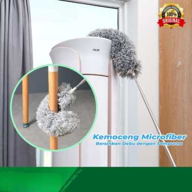 Kemoceng Super panjang 2,8 meter fleksibel Microfiber Magnet debu Panjang 2.8 m Kemoceng Fleksibel B