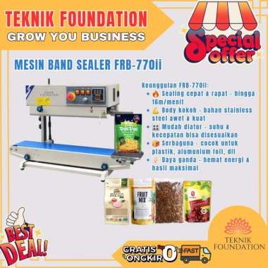 Mesin Continuous Band Sealer FRB 770II Hualian | Mesin Continuous Band Sealer Vertical