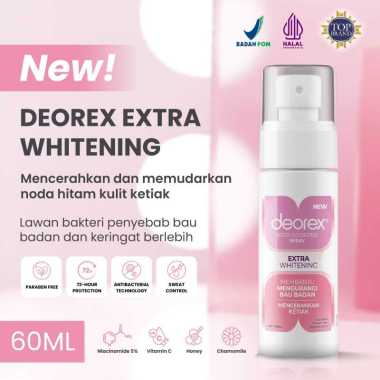 Deorex Body Odorizer Spray Extra Whitening 60ml