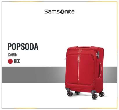 Samsonite Koper Softcase Popsoda Spinner Cabin 20" - Red