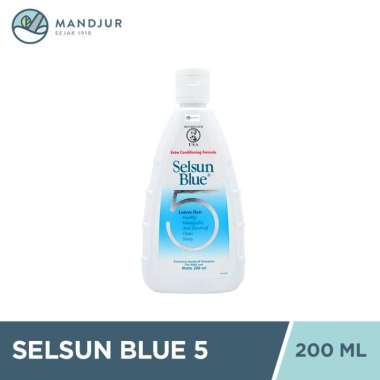 Selsun Blue 5 Shampoo 200 ML - Sampo Anti Ketombe, Menjaga Kesuburan Rambut