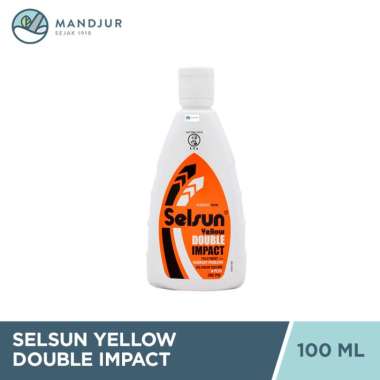 Selsun Yellow Double Impact Shampoo 100 ML - Sampo Anti Ketombe / Anti Dandruff