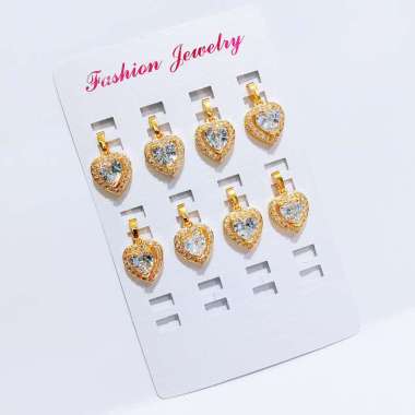 LID10 Grosir Liontin Batu Permata Lapis Emas Liontin Dewasa