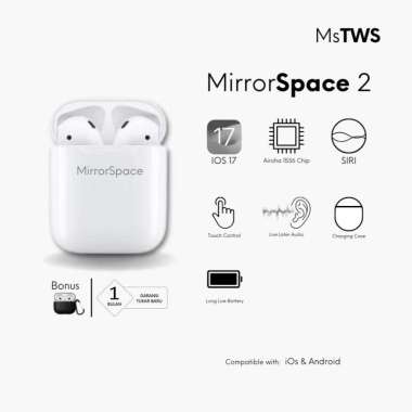 MirrorSpace 2 Wireless Charging Case TWS Bluetooth GEN 2 MirrorSpace