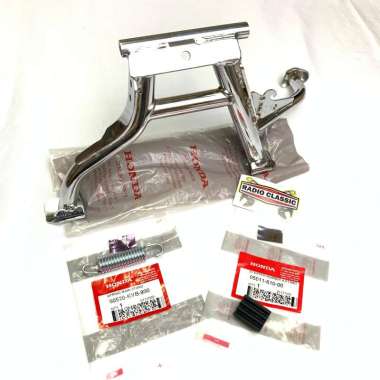 Stand Main (Standar Dua) Chrome Honda Scoopy & BeAT Karbu Ori Ahm 50500KVY870 Standar 2 Ori Chrome