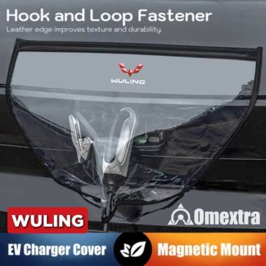 Magnetic EV Charger Cover Omextra Pelindung Charger Mobil Listrik EV WULING