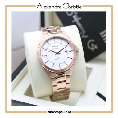 Jam Tangan Pria ALEXANDRE CHRISTIE Original AC 1011 MD Garansi Resmi 1 Tahun FULL ROSEGOLD