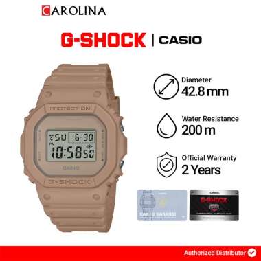 Jam Tangan Wanita Casio G-Shock DW-5600NC-5D Light Pink Digital Dial Light Pink Resin Band [ Jakarta