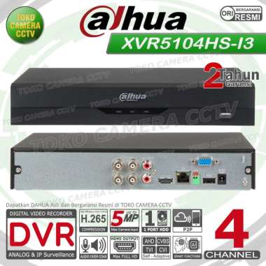 DVR RECORDER CCTV DAHUA 4 CHANNEL CCTV DAHUA 4CH 5MP