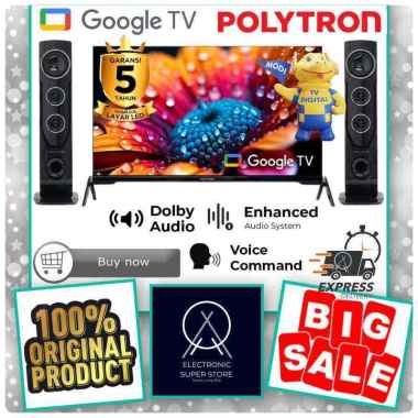 TV POLYTRON PLD 32TG9055 PLD32TG 32TG GOOGLE SMART TV HD LED POLYTRON TOWER SPEAKER POLYTRON